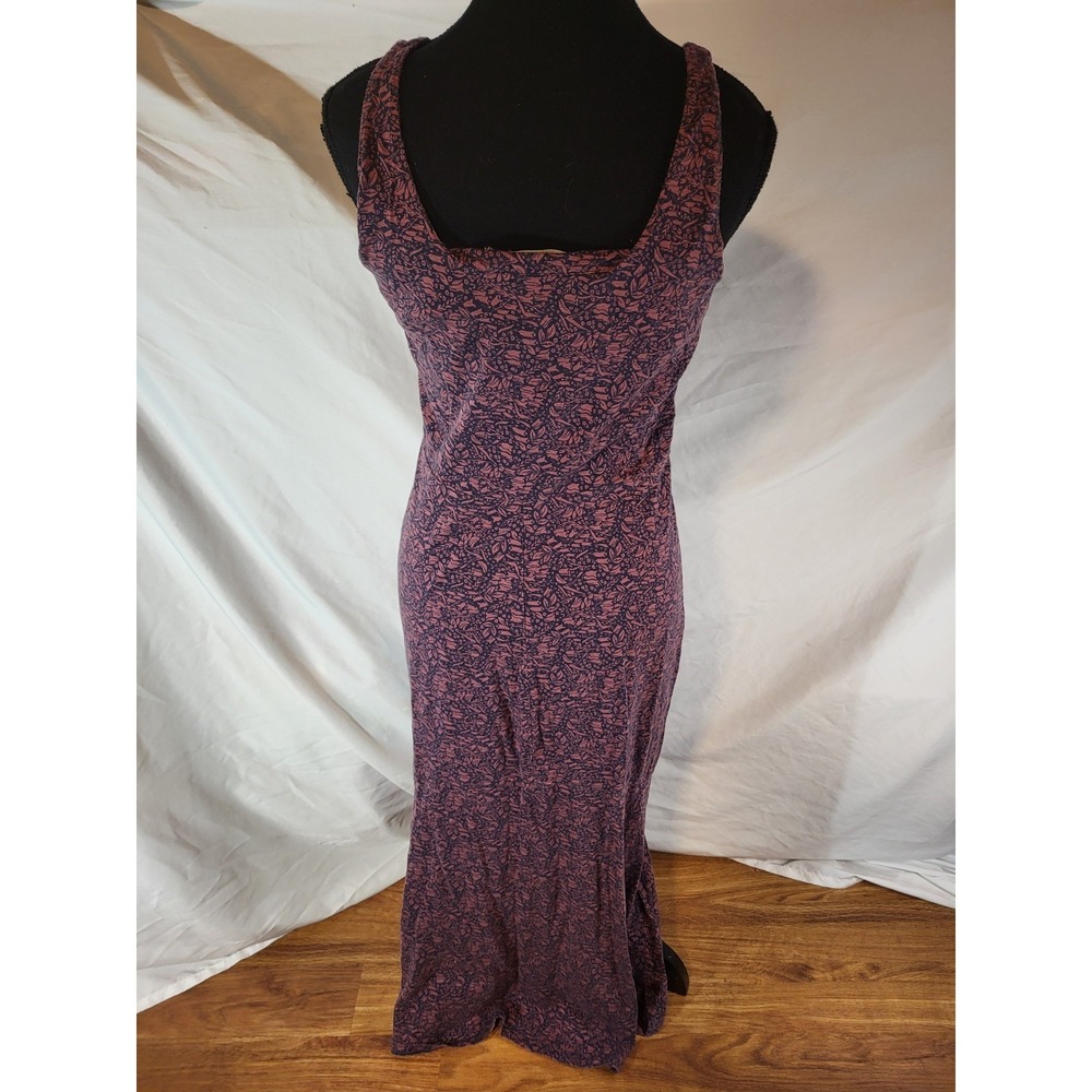 Toad & Co Verano Floral‎ Dress Size M Midi Red Tankdress Sleeveless Long Womens - Picture 5 of 6